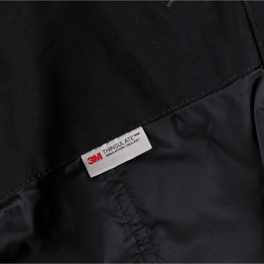 Carhartt Active Jacket, Padded, Duck Full-Zip Hoodie, Men's Size XL cotton black type Vintage Second Hand