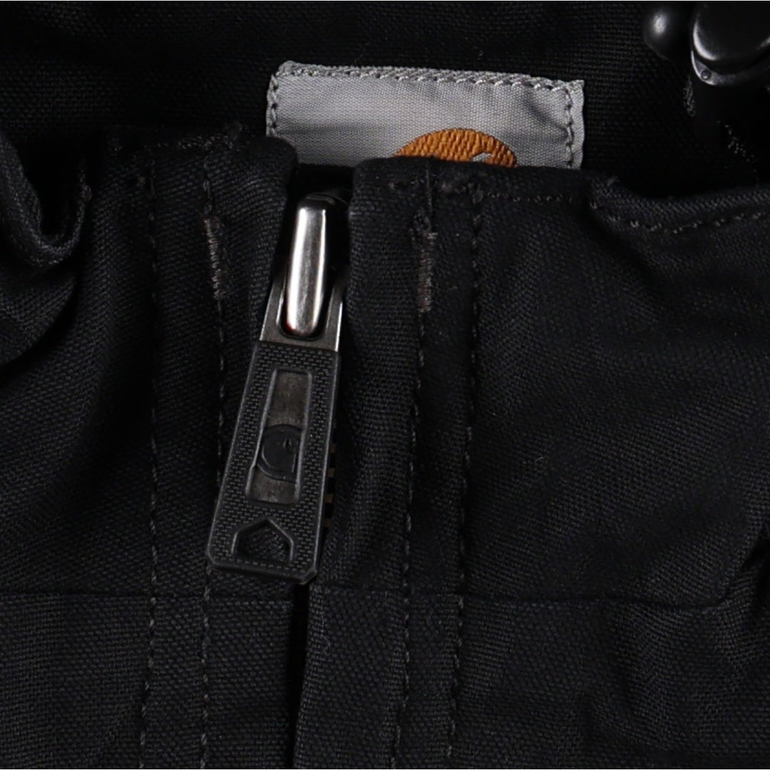 Carhartt Active Jacket, Padded, Duck Full-Zip Hoodie, Men's Size XL cotton black type Vintage Second Hand