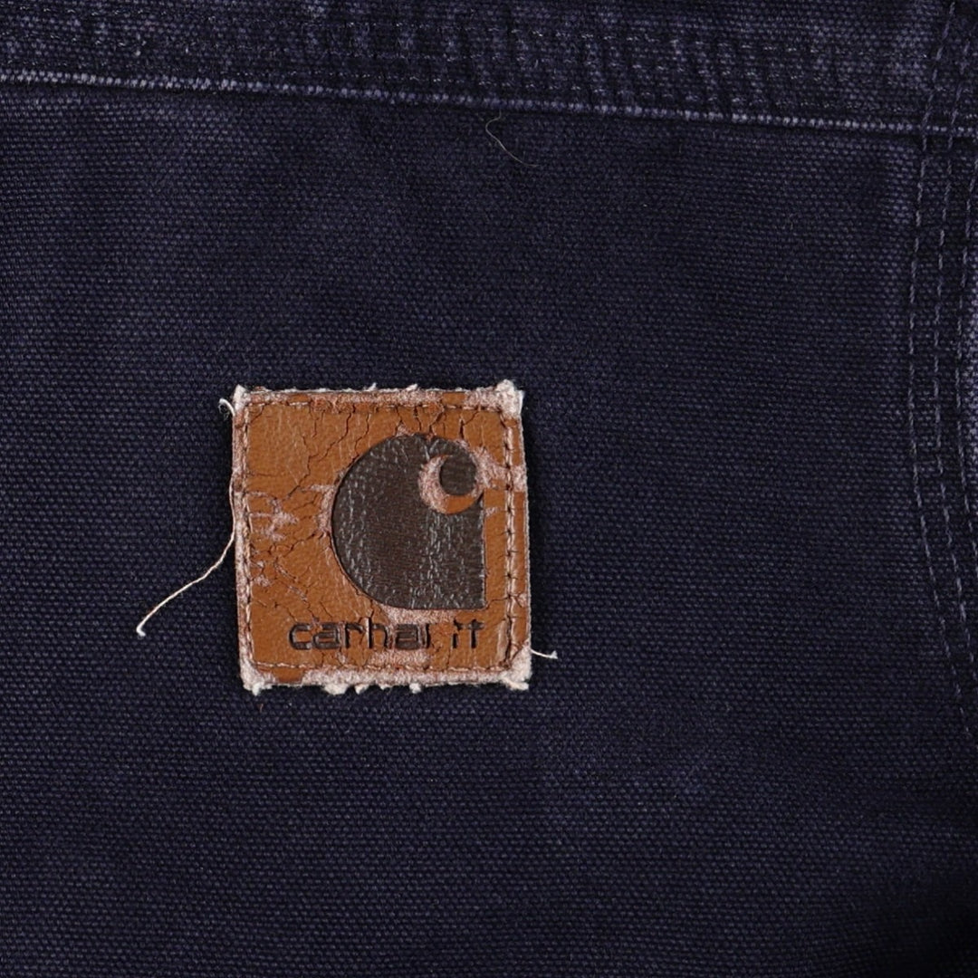 Carhartt Ridge Coat Padded Duck Work Jacket, Men's Medium cotton Navy blue Vintage Second Hand