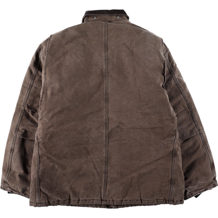 Carhartt Traditional Padded Duck Work Jacket, Men's Size L cotton dark chocolate Vintage Second Hand