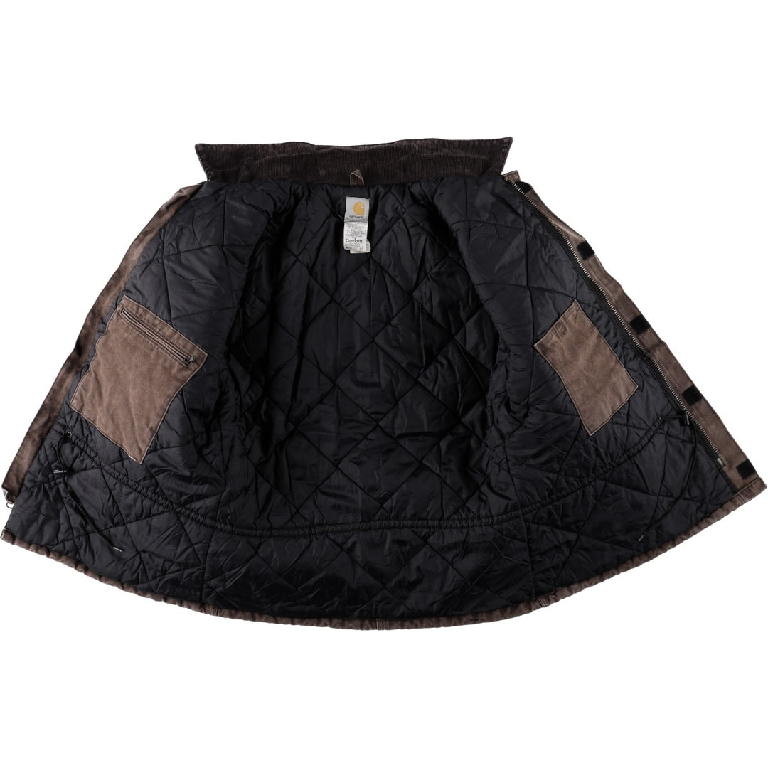 Carhartt Traditional Padded Duck Work Jacket, Men's Size L cotton dark chocolate Vintage Second Hand