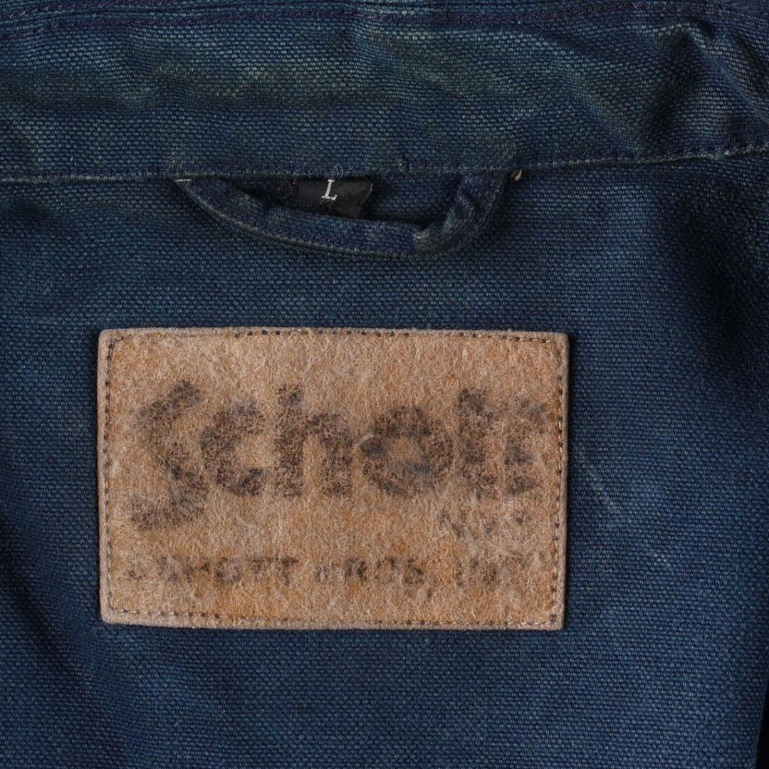 Schott Duck Work Jacket, Men's Size XL (approx.) cotton blue type Vintage Second Hand