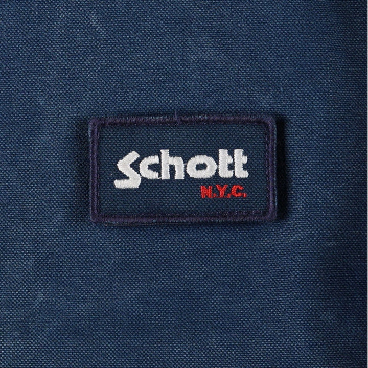 Schott Duck Work Jacket, Men's Size XL (approx.) cotton blue type Vintage Second Hand