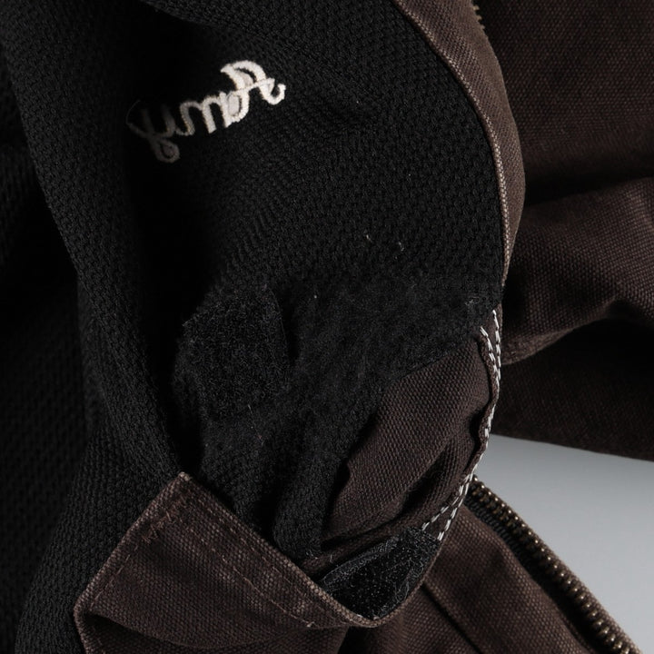 Carhartt Active Jacket Duck Full Zip Hoodie Men's S cotton brown type Vintage Second Hand