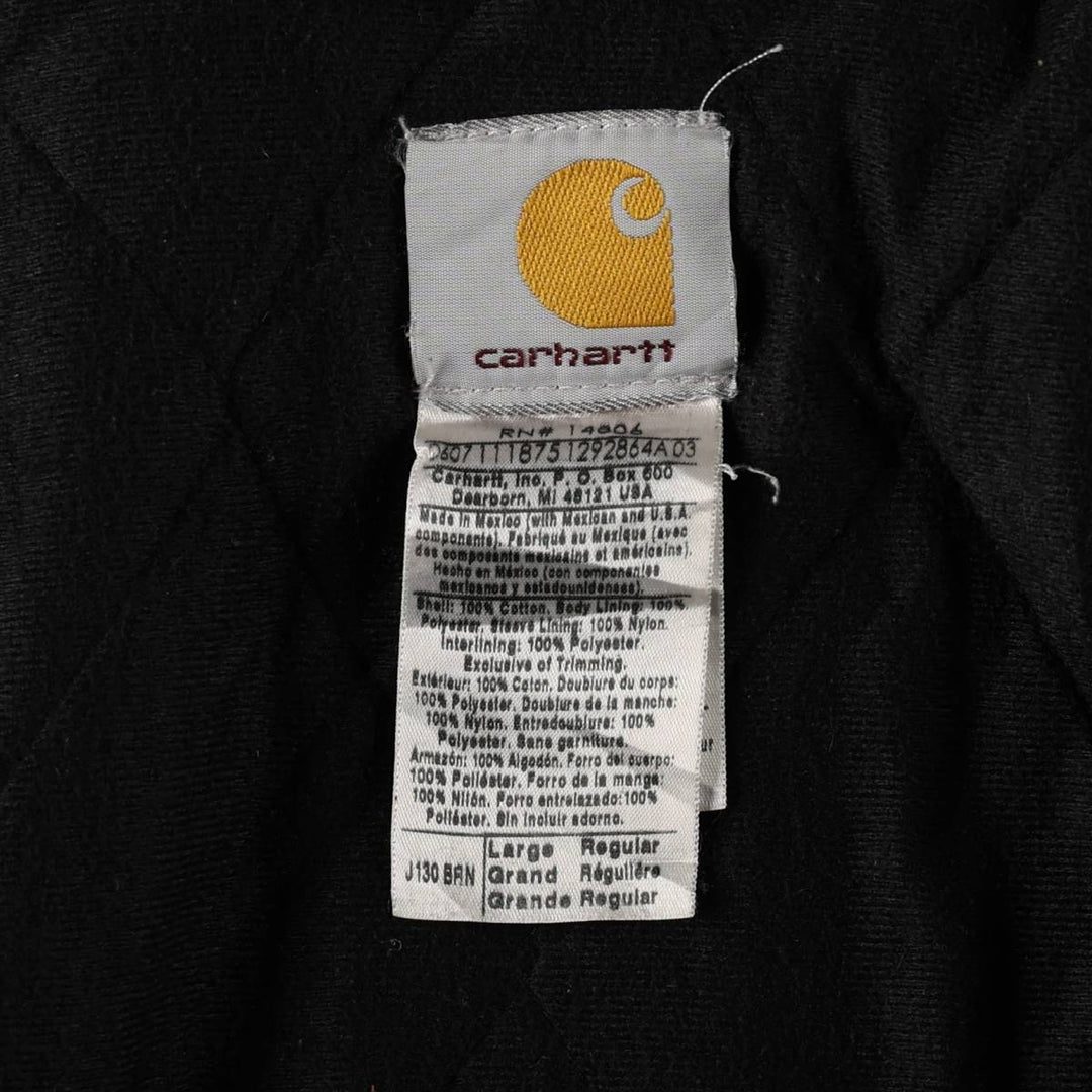 2000'S Carhartt Active Jacket Duck Work Jacket Men's Size L cotton Khaki type beige Vintage Second Hand