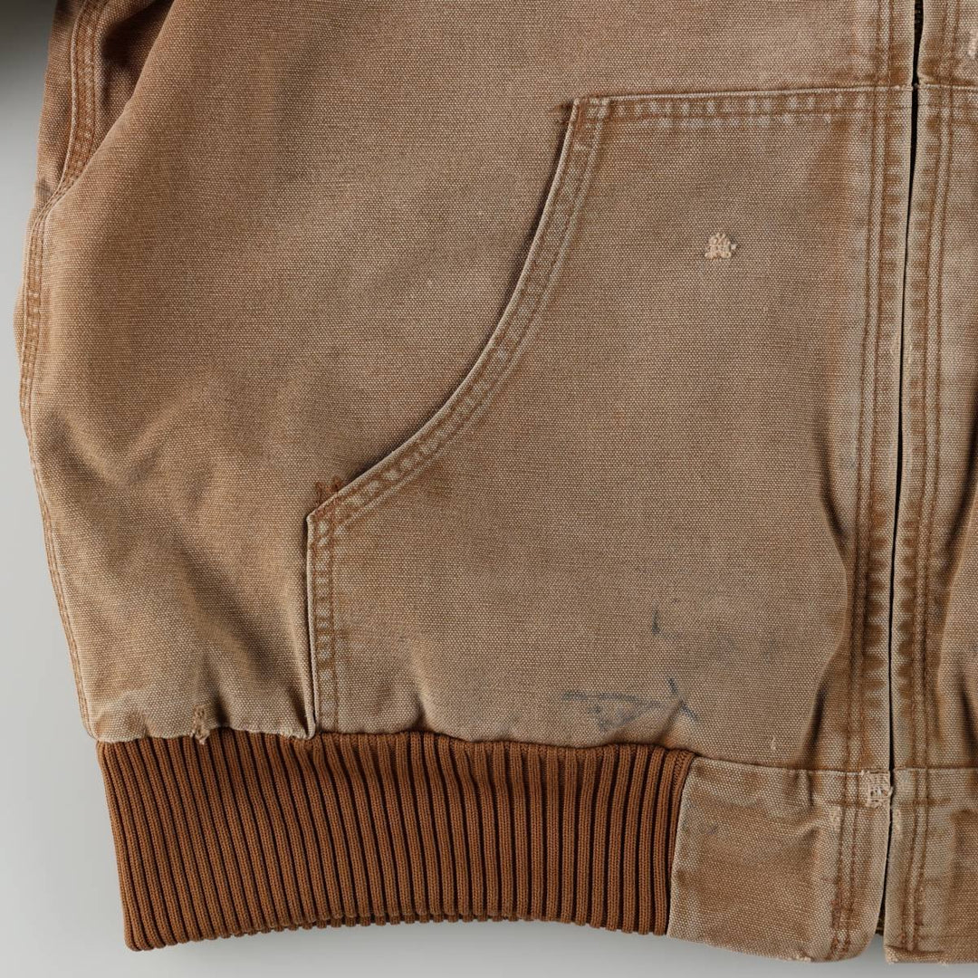 2000'S Carhartt Active Jacket Duck Work Jacket Men's Size L cotton Khaki type beige Vintage Second Hand
