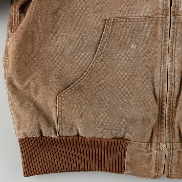 2000'S Carhartt Active Jacket Duck Work Jacket Men's Size L cotton Khaki type beige Vintage Second Hand