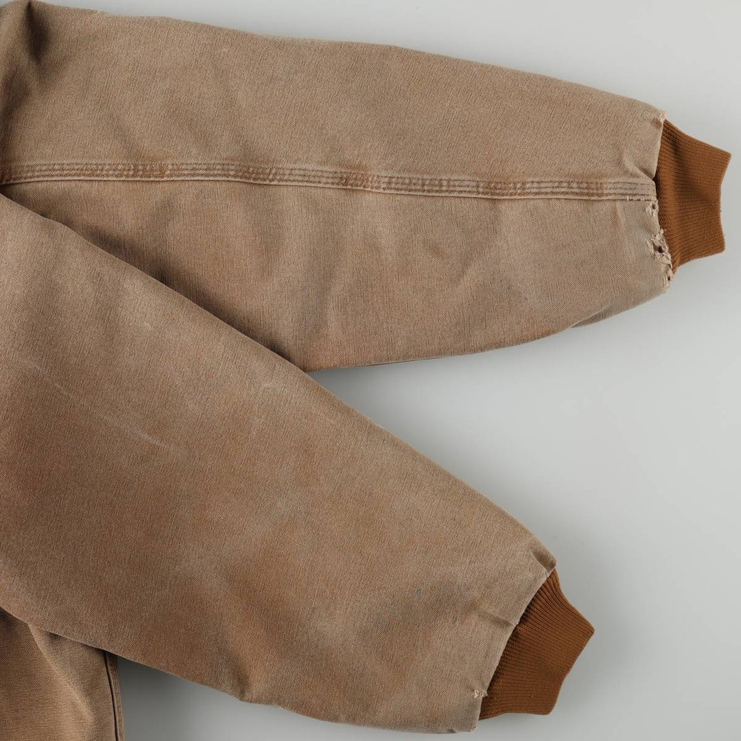 2000'S Carhartt Active Jacket Duck Work Jacket Men's Size L cotton Khaki type beige Vintage Second Hand