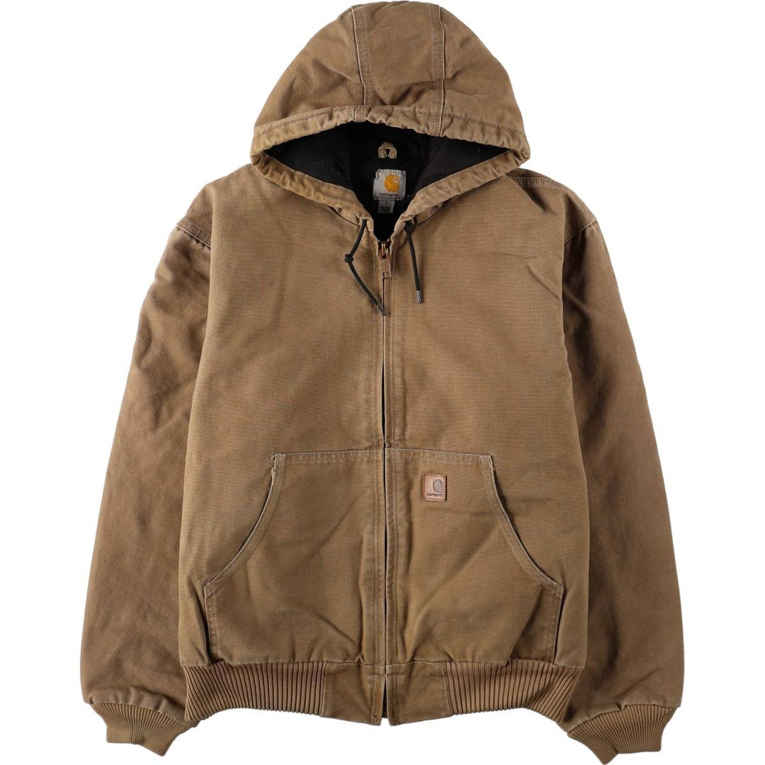 Carhartt Active Jacket, Padded Duck Work Jacket, Men's Size L (approx.) cotton Khaki type beige Vintage Second Hand