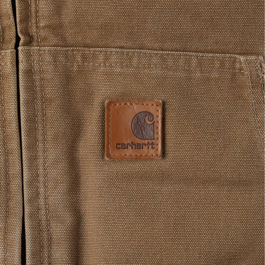 Carhartt Active Jacket, Padded Duck Work Jacket, Men's Size L (approx.) cotton Khaki type beige Vintage Second Hand