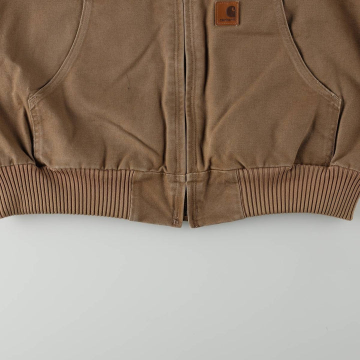 Carhartt Active Jacket, Padded Duck Work Jacket, Men's Size L (approx.) cotton Khaki type beige Vintage Second Hand