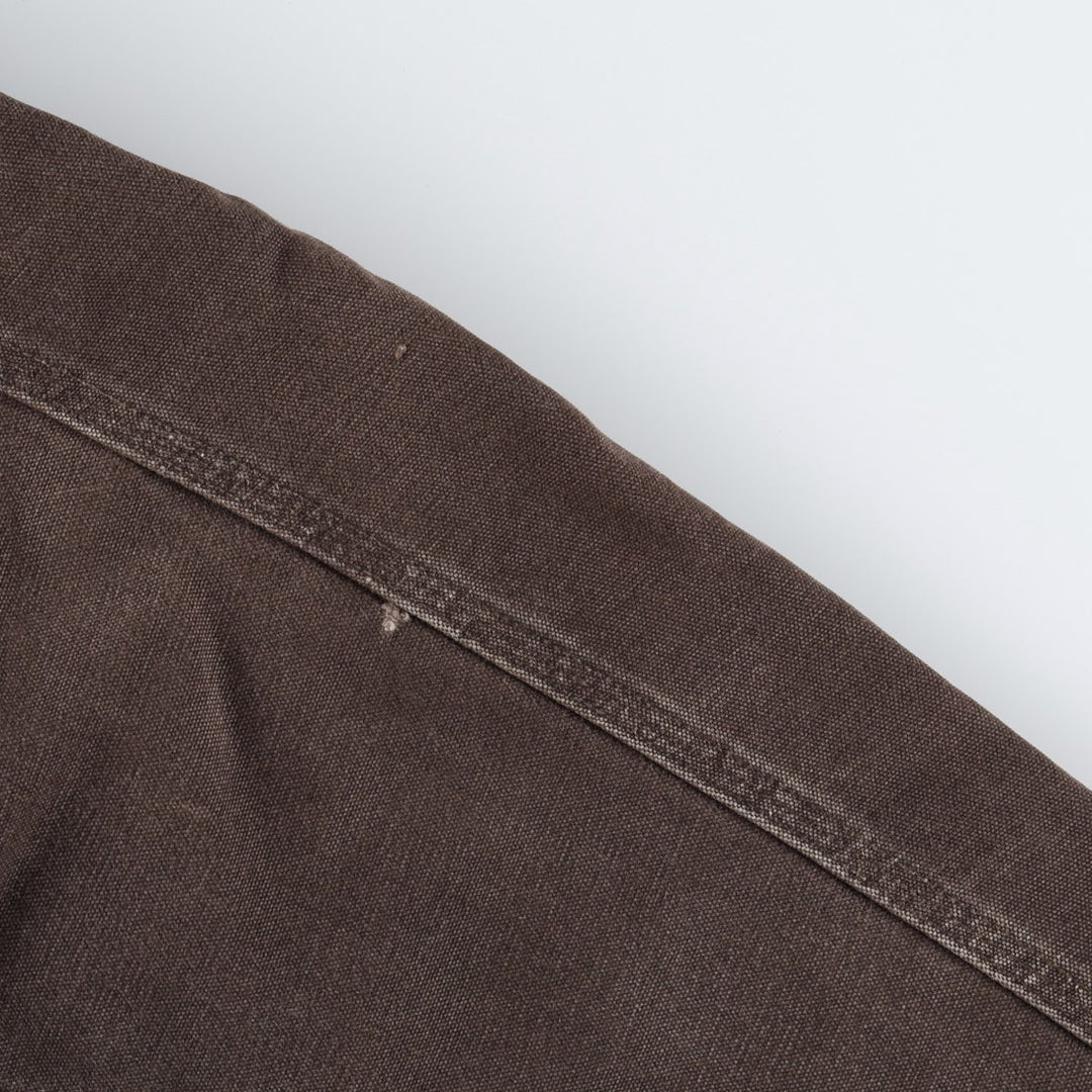 Carhartt Michigan Chore Coat, padded duck work jacket, men's size L equivalent. cotton brown type Vintage Second Hand