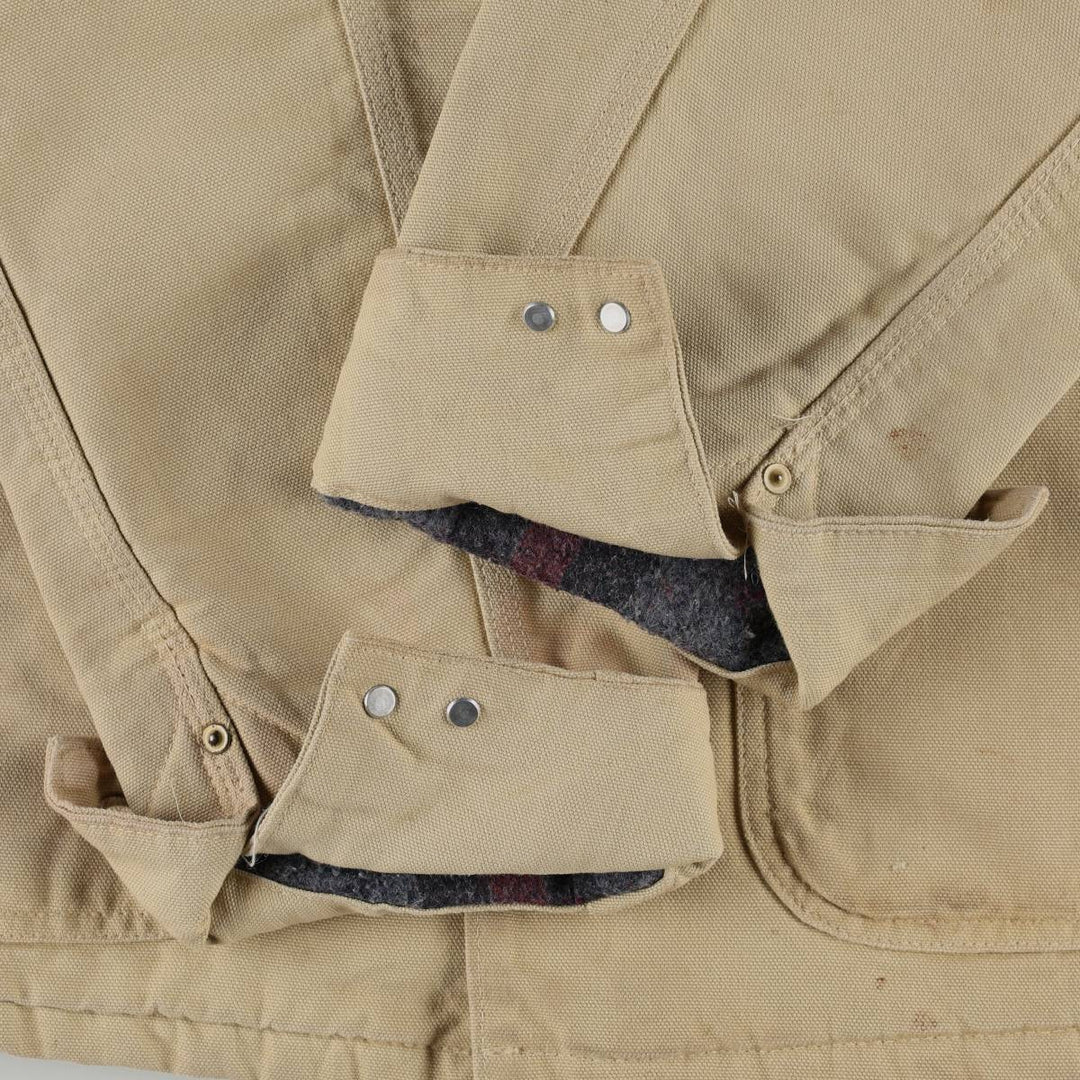 Carhartt Michigan Chore Coat, padded duck canvas coverall, men's size L equivalent. unclear Beige type Vintage Second Hand