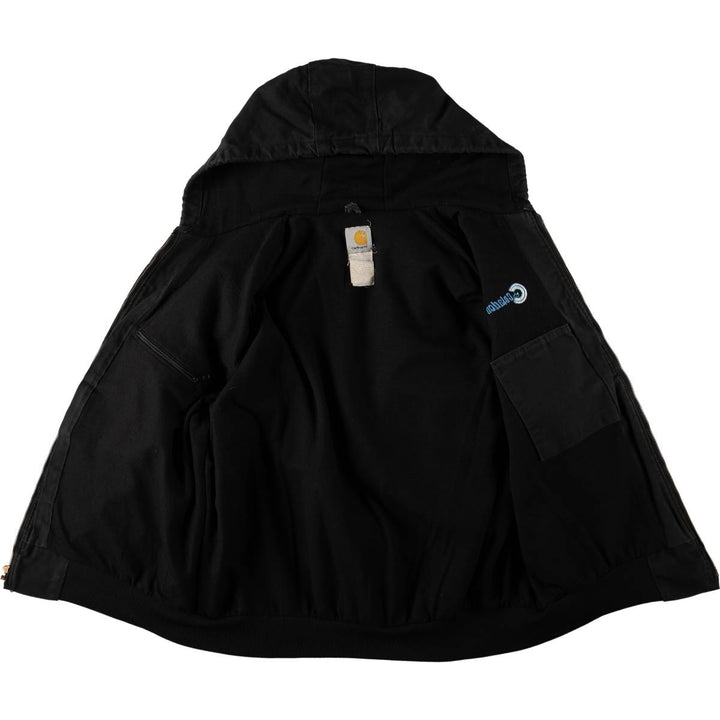 Carhartt Active Jacket Advertising Duck Work Jacket Men's XXL equivalent Thick unclear black type Vintage Second Hand