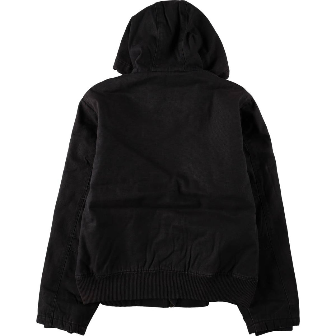 Dickies Active Jacket Type Padded Duck Full Zip Hoodie, Men's Size Medium cotton black type Vintage Second Hand