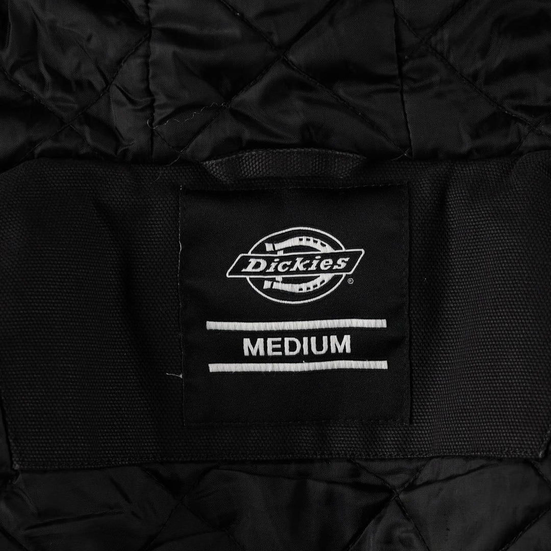 Dickies Active Jacket Type Padded Duck Full Zip Hoodie, Men's Size Medium cotton black type Vintage Second Hand
