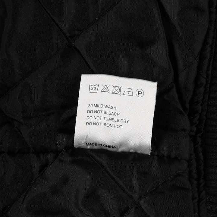 Dickies Active Jacket Type Padded Duck Full Zip Hoodie, Men's Size Medium cotton black type Vintage Second Hand