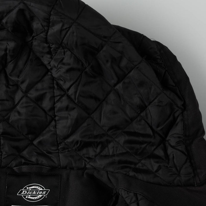 Dickies Active Jacket Type Padded Duck Full Zip Hoodie, Men's Size Medium cotton black type Vintage Second Hand