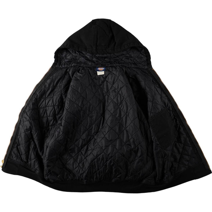 Dickies Active Jacket Type Padded Duck Full Zip Hoodie, Men's XL cotton black type Vintage Second Hand