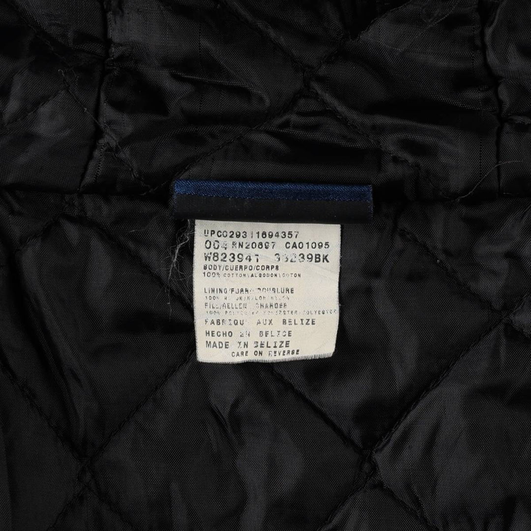 Dickies Active Jacket Type Padded Duck Full Zip Hoodie, Men's XL cotton black type Vintage Second Hand