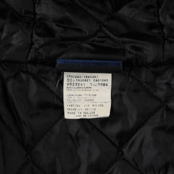 Dickies Active Jacket Type Padded Duck Full Zip Hoodie, Men's XL cotton black type Vintage Second Hand