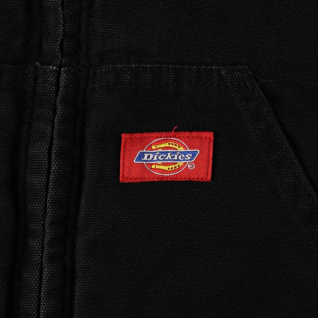 Dickies Active Jacket Type Padded Duck Full Zip Hoodie, Men's XL cotton black type Vintage Second Hand
