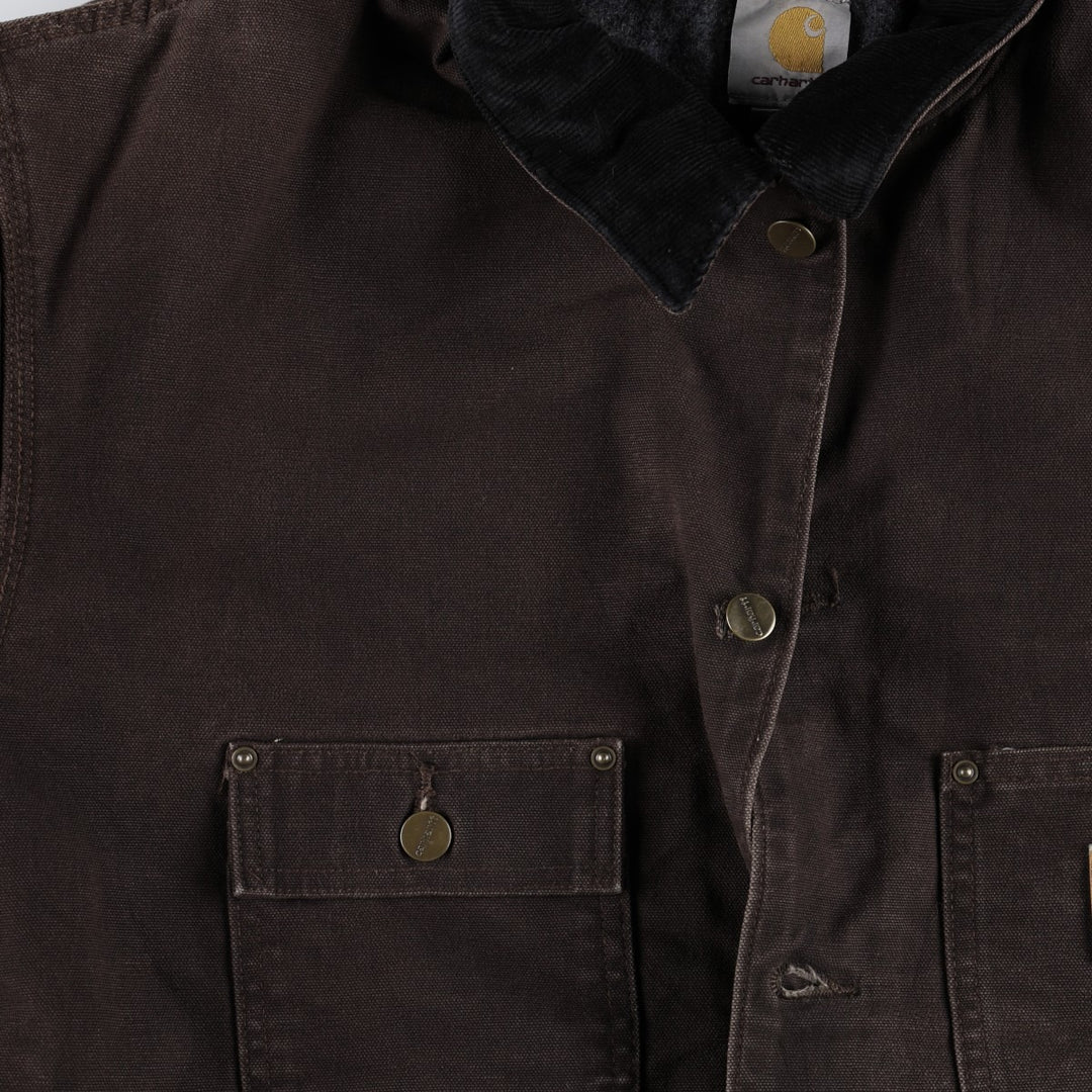 Carhartt Michigan Chore Coat, Padded Duck Coverall, Men's XL cotton dark chocolate Vintage Second Hand