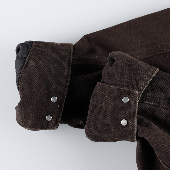 Carhartt Michigan Chore Coat, Padded Duck Coverall, Men's XL cotton dark chocolate Vintage Second Hand