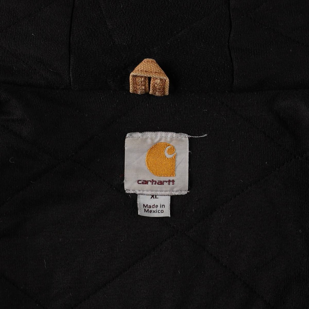 Carhartt Active Jacket Duck Full Zip Hoodie Men's XL cotton Beige type Vintage Second Hand