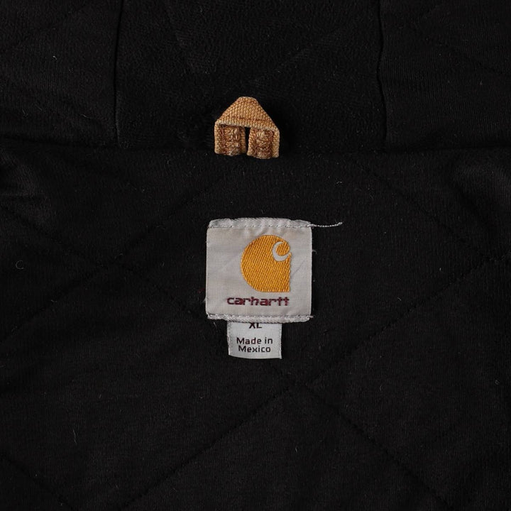 Carhartt Active Jacket Duck Full Zip Hoodie Men's XL cotton Beige type Vintage Second Hand