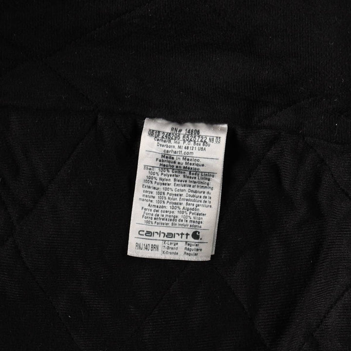 Carhartt Active Jacket Duck Full Zip Hoodie Men's XL cotton Beige type Vintage Second Hand