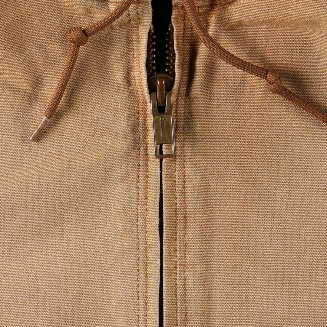 Carhartt Active Jacket Duck Full Zip Hoodie Men's XL cotton Beige type Vintage Second Hand