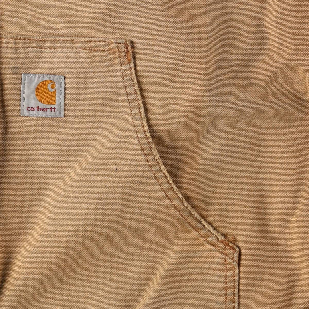 Carhartt Active Jacket Duck Full Zip Hoodie Men's XL cotton Beige type Vintage Second Hand