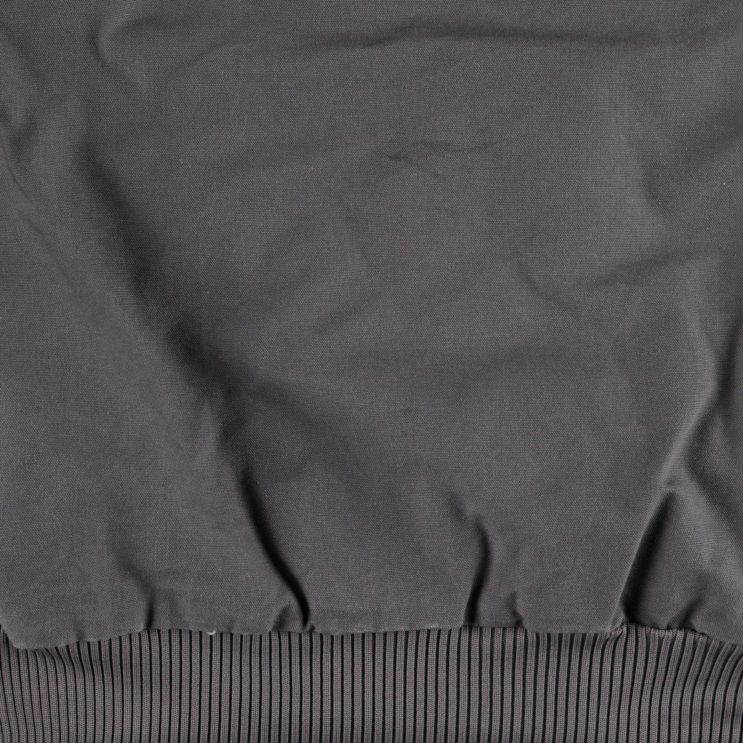 Carhartt Active Jacket, Padded Duck Full-Zip Hoodie, Made in USA, Men's XXL cotton Charcoal Vintage Second Hand