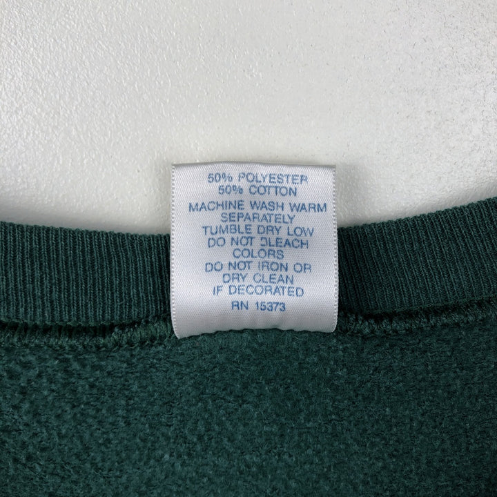90'S Delta NFL Green Bay Packers Print Sweatshirt, Men's Size XL (approx.), Vintage cotton green type Vintage Second Hand
