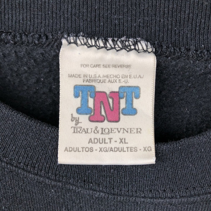 TNT by TRAU and LOEVNER NHL Pittsburgh Penguins Print Sweatshirt, Made in USA, Men's XL (approx.), Vintage. cotton black type Vintage Second Hand