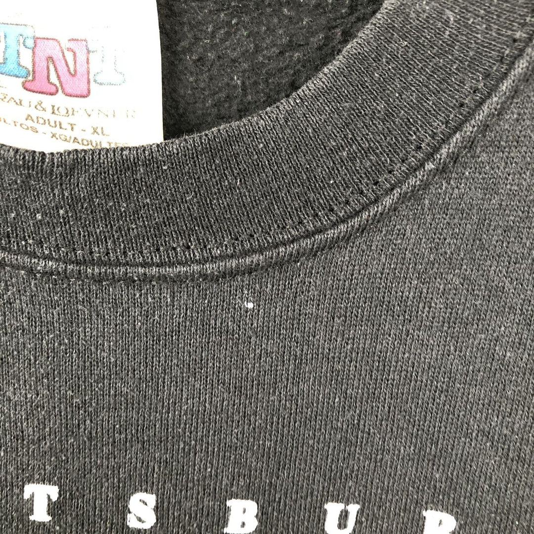 TNT by TRAU and LOEVNER NHL Pittsburgh Penguins Print Sweatshirt, Made in USA, Men's XL (approx.), Vintage. cotton black type Vintage Second Hand