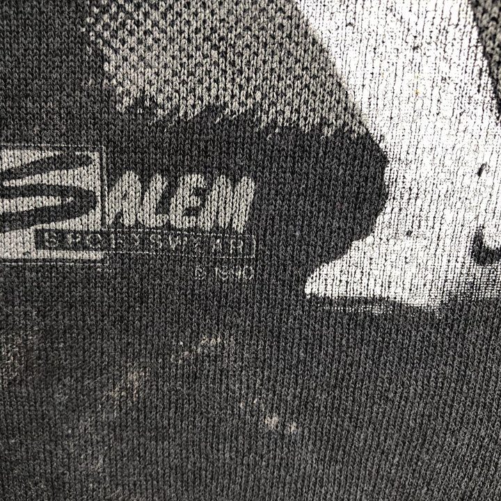 90'S SALEM SPORTSWEAR NFL Oakland Raiders Print Sweatshirt, Made in USA, Men's Size L (Equivalent), Vintage cotton black type Vintage Second Hand