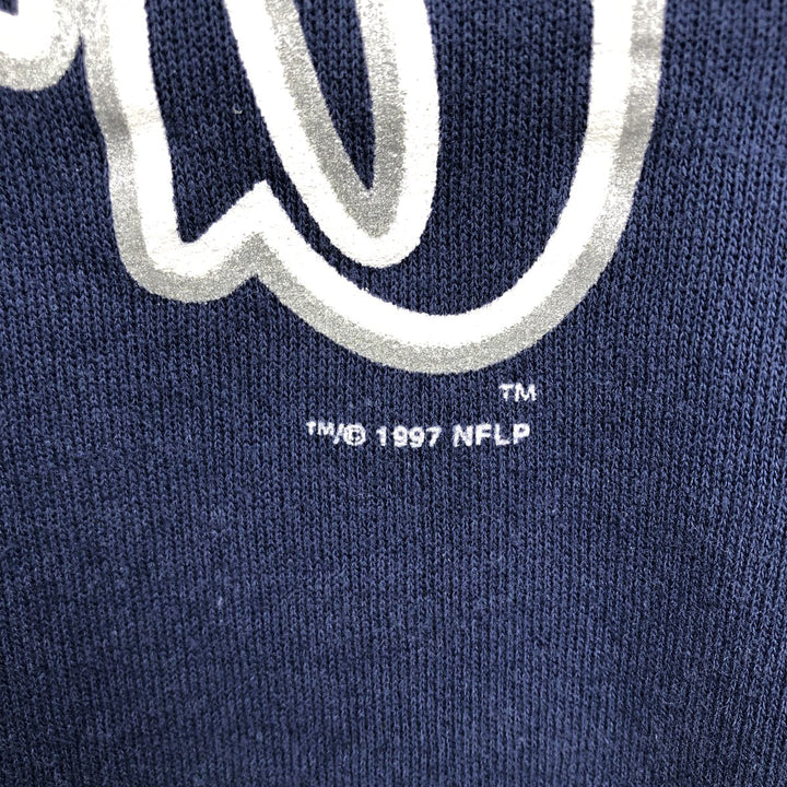90'S Hanes NFL Cowboys Dallas Cowboys Print Sweatshirt, Men's Size M (approx.), Vintage cotton navy blue type Vintage Second Hand