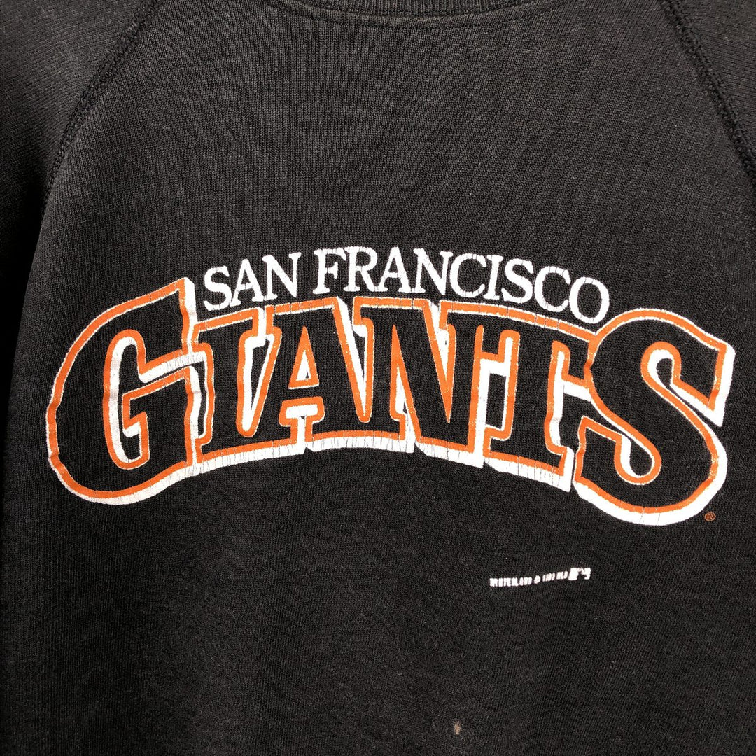 1980'S Hanes MLB San Francisco Giants Print Sweatshirt, Men's Size XL (approx.), Vintage cotton black type Vintage Second Hand