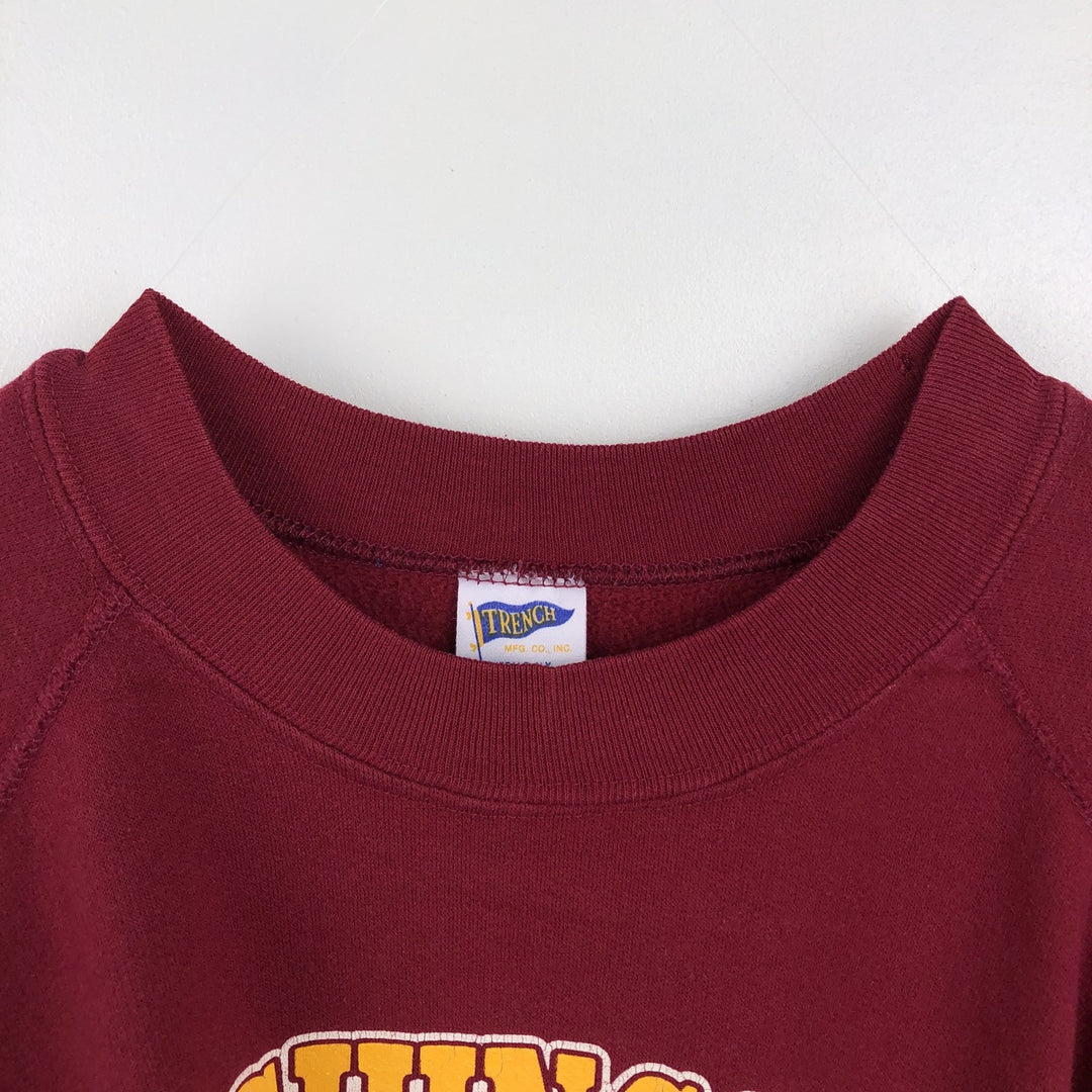 TRENCH NFL REDSKINS Washington Redskins Print Sweatshirt, Made in USA, Men's XL (approx.), Vintage. polyester wine-red Vintage Second Hand