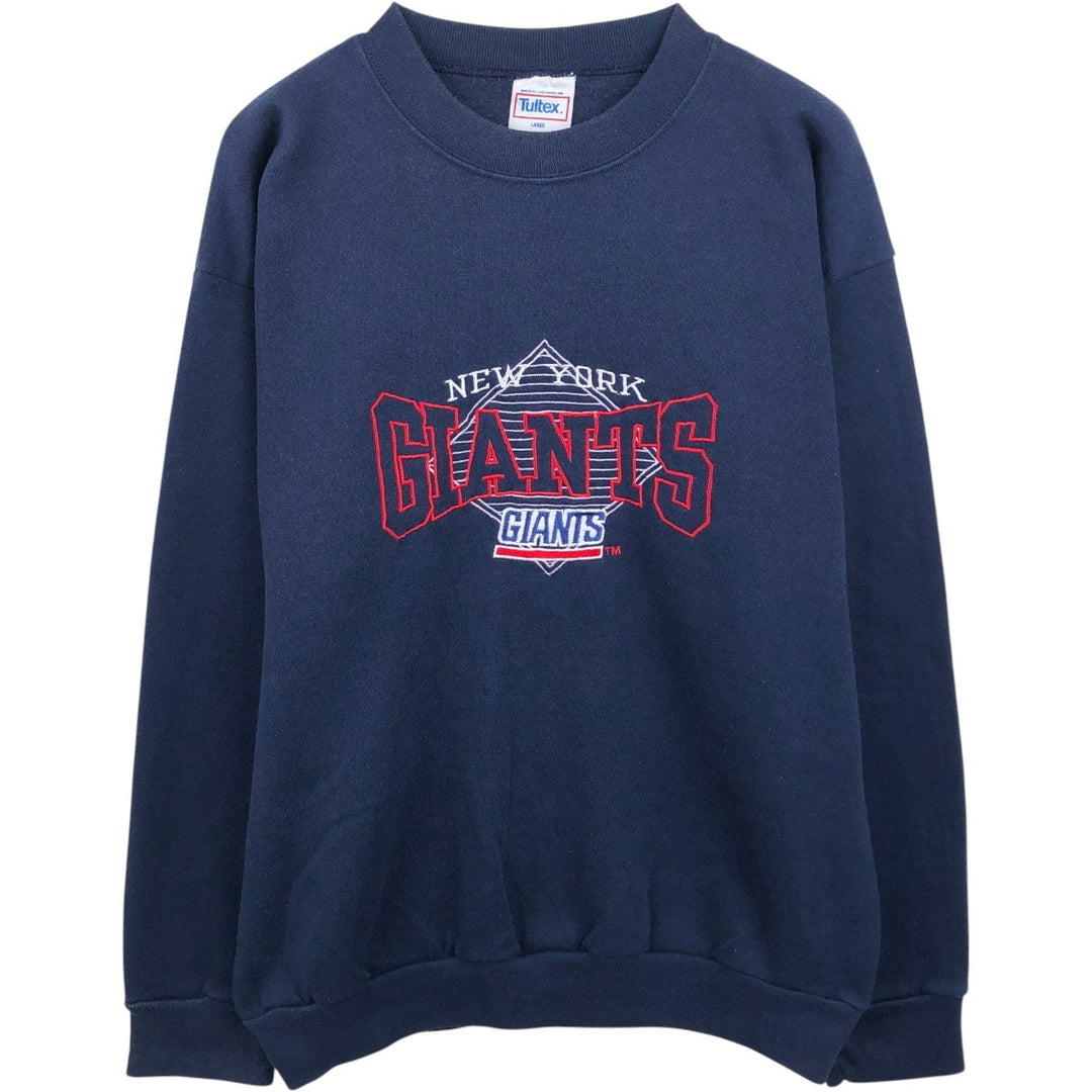 Tultex NFL New York Giants sweatshirt, made in USA, men's size L equivalent, vintage. cotton navy blue type Vintage Second Hand