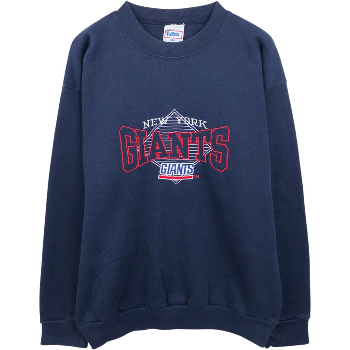 Tultex NFL New York Giants sweatshirt, made in USA, men's size L equivalent, vintage. cotton navy blue type Vintage Second Hand
