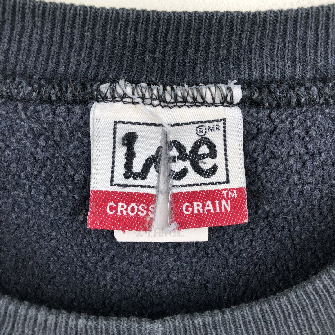 90'S Lee NFL Oakland Raiders Print Sweatshirt, Made in USA, Men's XL (approx.) Vintage cotton black type Vintage Second Hand