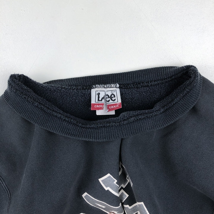 90'S Lee NFL Oakland Raiders Print Sweatshirt, Made in USA, Men's XL (approx.) Vintage cotton black type Vintage Second Hand