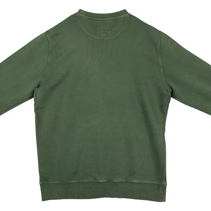 Calvin Klein JEANS printed sweatshirt, men's size XL (approx.) cotton Green type dark green Vintage Second Hand