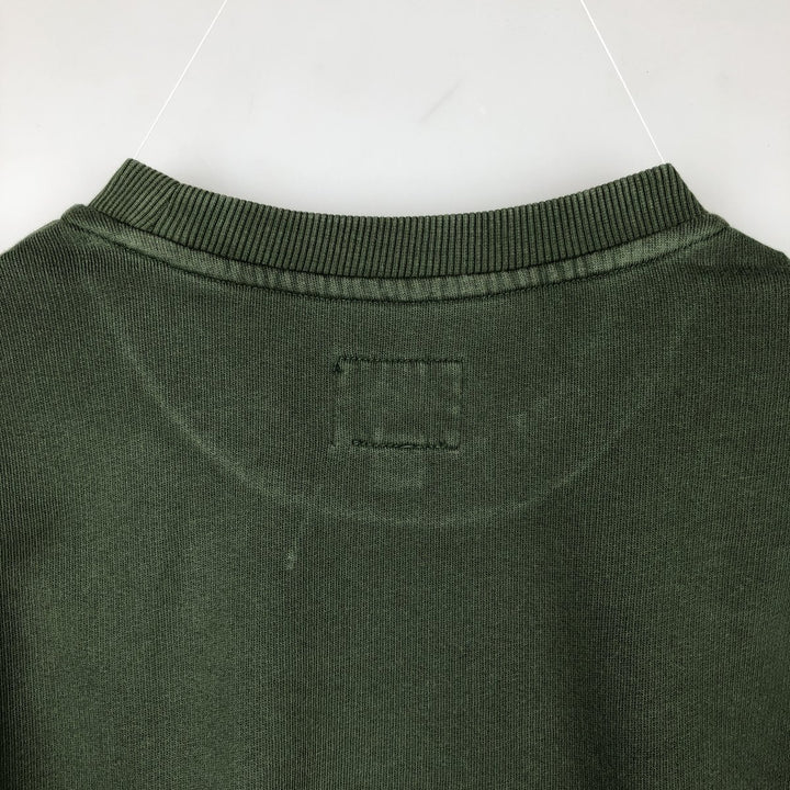 Calvin Klein JEANS printed sweatshirt, men's size XL (approx.) cotton Green type dark green Vintage Second Hand