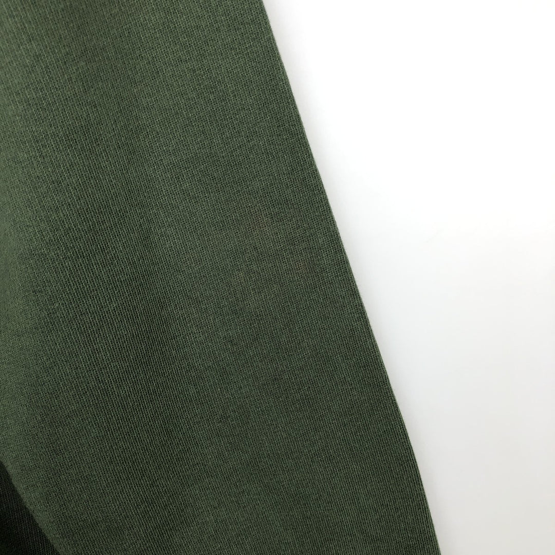 Calvin Klein JEANS printed sweatshirt, men's size XL (approx.) cotton Green type dark green Vintage Second Hand