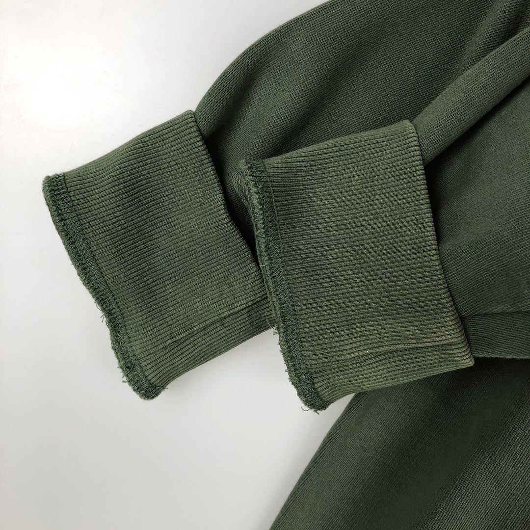 Calvin Klein JEANS printed sweatshirt, men's size XL (approx.) cotton Green type dark green Vintage Second Hand