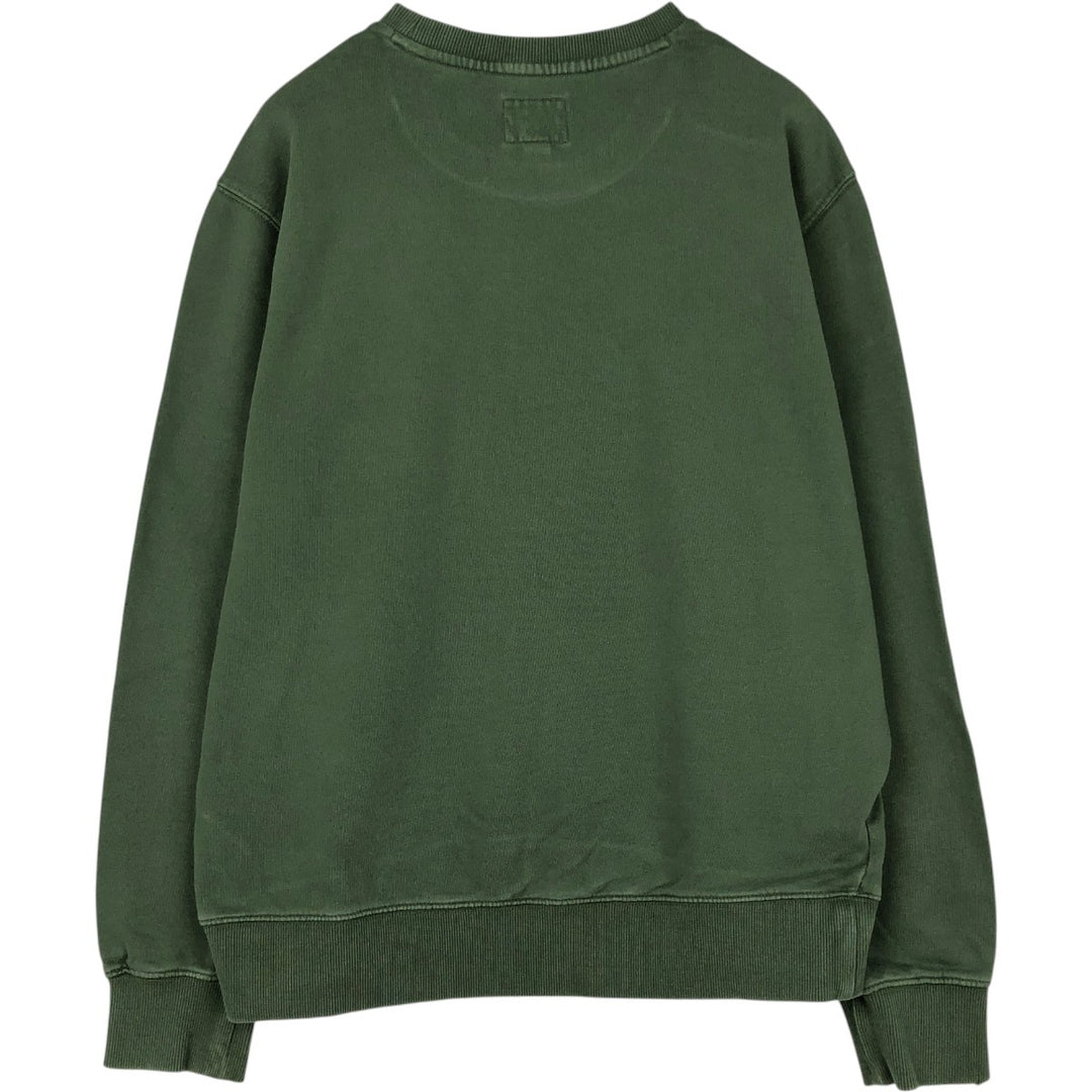 Calvin Klein JEANS printed sweatshirt, men's size L (approx.) cotton Green type dark green Vintage Second Hand